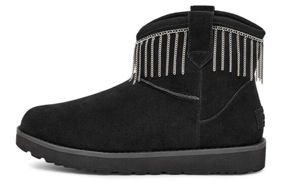 Кроссовки UGG CLASSIC MINI Fringe 1127454-BLK