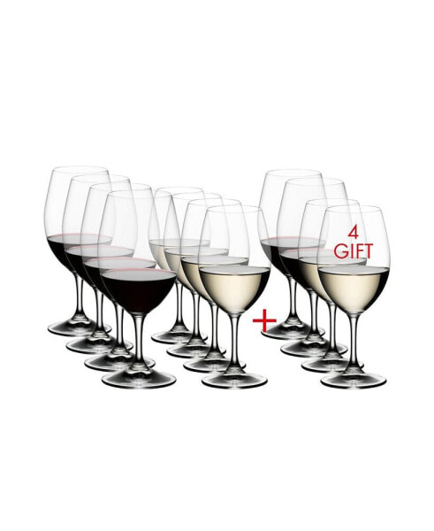 Ouverture Buy 8, Get 12 Red and White Wine Glass Set