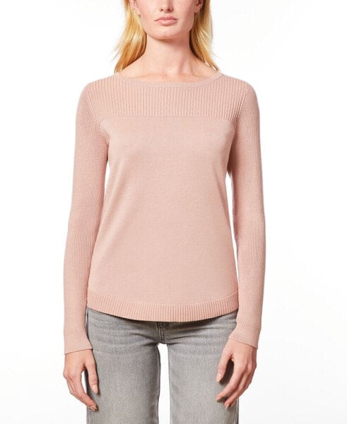 Women's Boat Neck Long-Sleeve Sweater, Regular & Petites