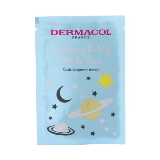 Dermacol Beautifying Peel-off Metallic Mask Cleansing 15 ml gesichtsmaske für Frauen