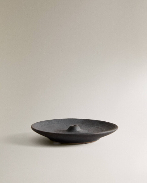 Ceramic incense burner dish