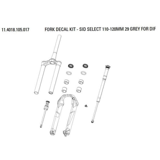 ROCKSHOX Decal Kit SID Select
