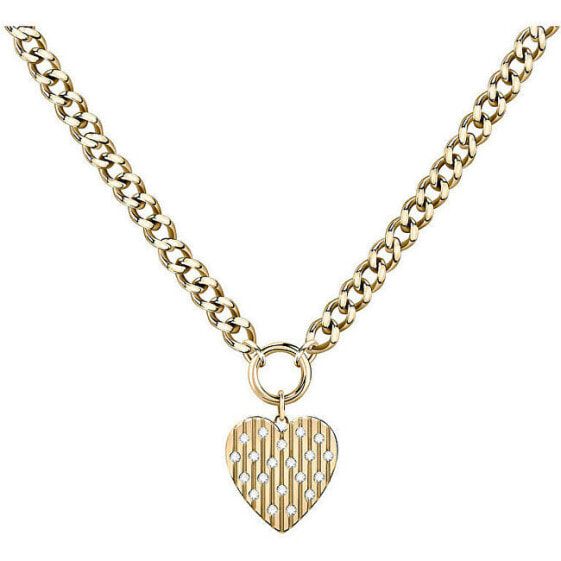 Romantic gilded necklace with heart Incanto SAVA01