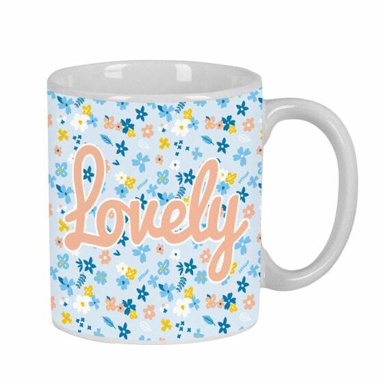 Кружка Mug Moos Lovely Керамика Светло Синий (350 ml)