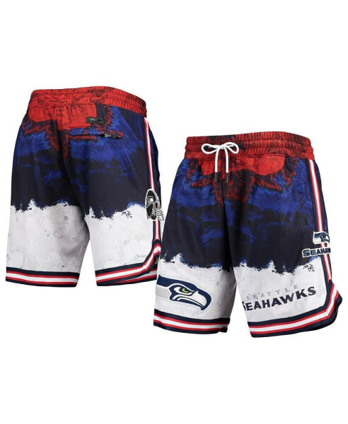 Men's Navy, Red Seattle Seahawks Americana Shorts