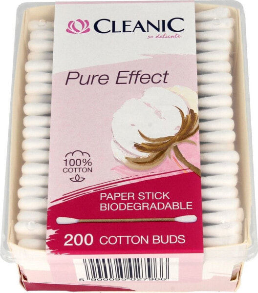 Cleanic Cleanic Patyczki higieniczne Pure Effect 1op.-200szt