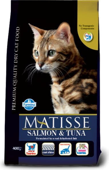 Сухой корм для кошек Farmina, Pet Foods Matisse, для взрослых, с лососем и тунцом, 400 г
