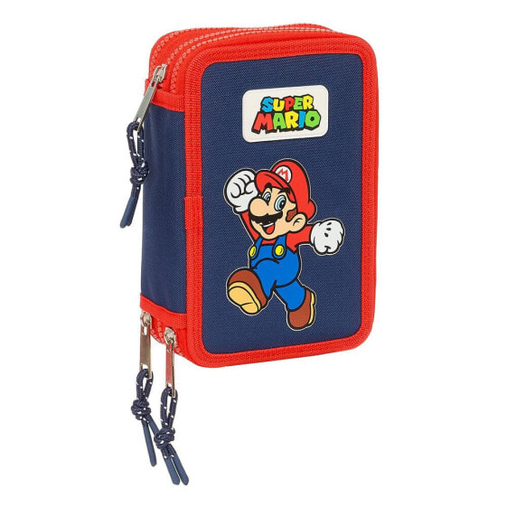 SAFTA Super Mario World Triple 36 Units filled pencil case