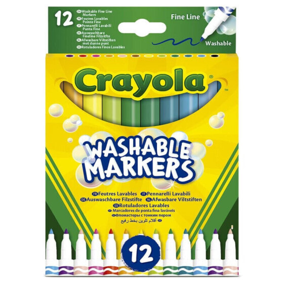 CRAYOLA Set 12 Washable Fine Line Markers
