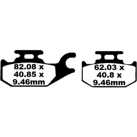 EBC SFA Series Organic Scooter SFA307 Brake Pads