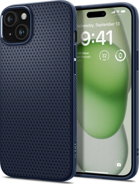 Spigen Liquid Air, navy blue - iPhone 15 Plus