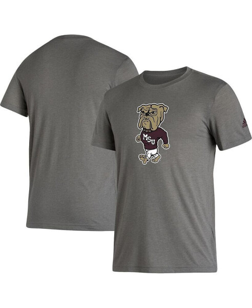 Men's Gray Mississippi State Bulldogs Basics Heritage Tri-Blend T-shirt