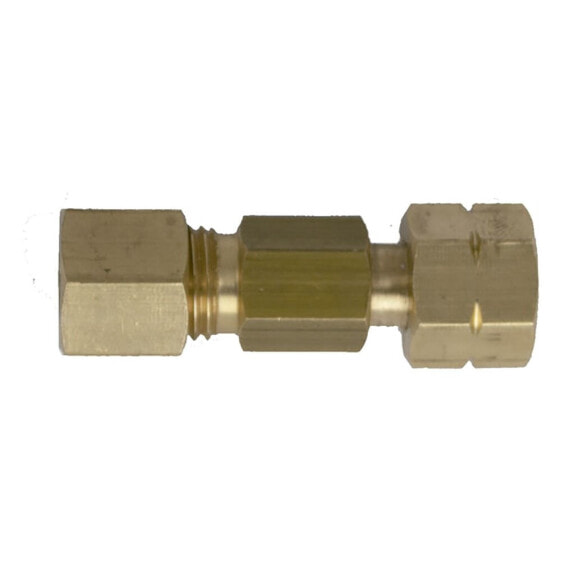 TALAMEX Gas Fitting Straight Joint Brass 8 mm Compressionx1/4´´ Left-Handed Thread