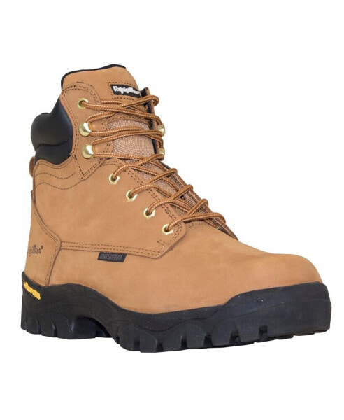 Men's Ice Logger Warm Insulated Waterproof Tan Leather Work Boots