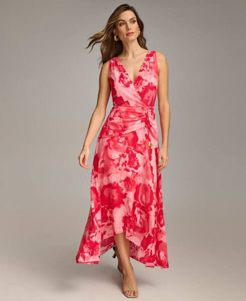 Women's Printed Sleeveless Maxi Dress