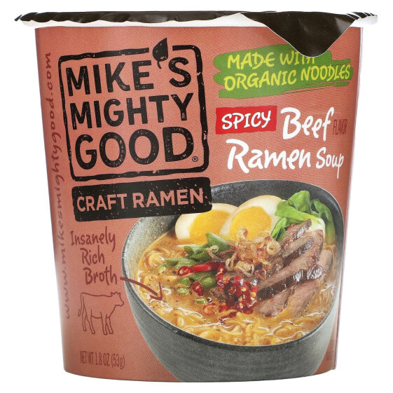 Craft Ramen, Spicy Beef Flavor Ramen Soup, 1.8 oz (53 g)