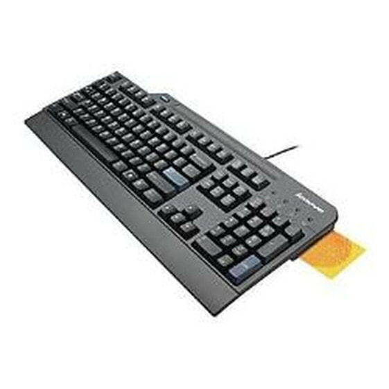 Клавиатура с ридером Smartcard Lenovo 4X30E51034 Испанская Qwerty Чёрный