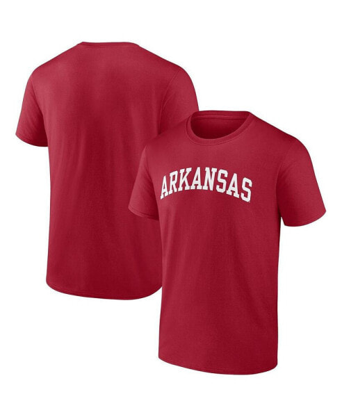 Men's Cardinal Arkansas Razorbacks Basic Arch T-shirt