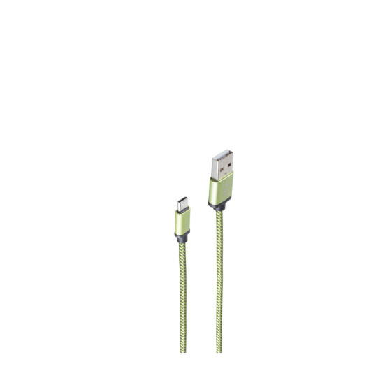 ShiverPeaks BS14-50119 - 0.9 m - USB A - USB C - USB 2.0 - 480 Mbit/s - Green