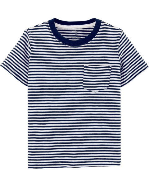 Футболка для малышей Carterʻs Baby Striped Pocket Tee