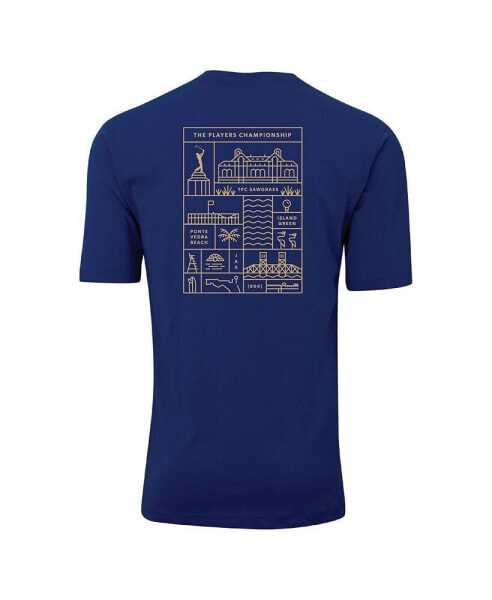 Men's Blue The Players Window of the Players Pembrooke T-Shirt