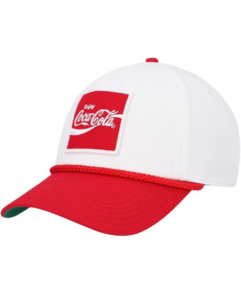 Men's White, Red Coca-Cola Roscoe Adjustable Hat