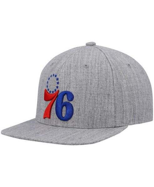 Men's Heathered Gray Philadelphia 76Ers 2.0 Snapback Hat