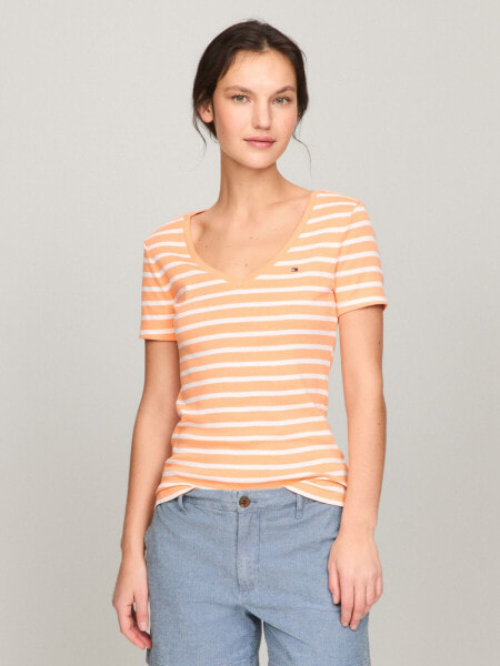 Favorite Stripe V-Neck T-Shirt