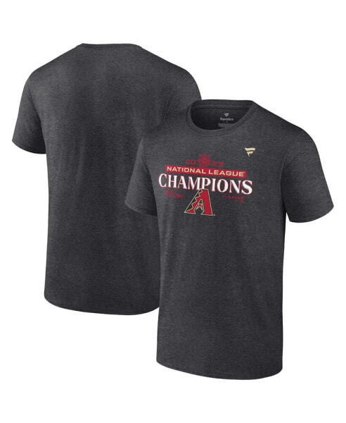 Men's Heather Charcoal Arizona Diamondbacks 2023 National League Champions Locker Room T-shirt