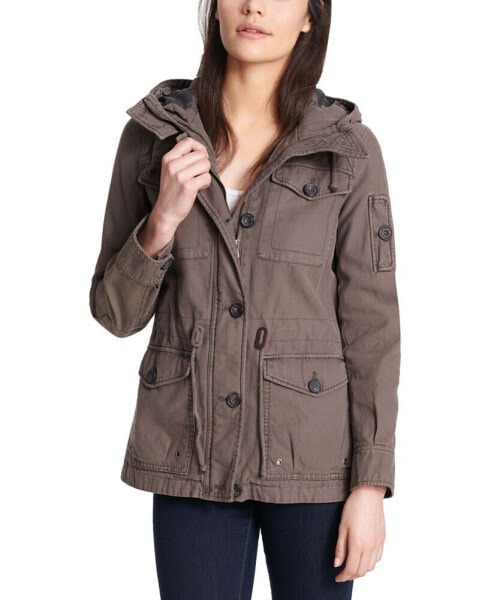Women's Hooded Military Jacket