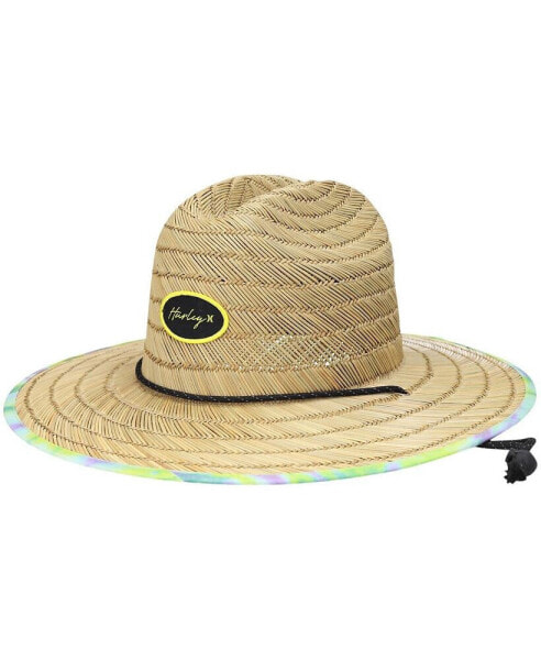 Women's Natural Capri Straw Lifeguard Logo Hat