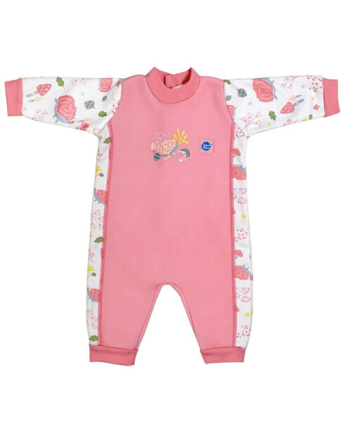 Baby Girls Forest Print Warm In One Wetsuit
