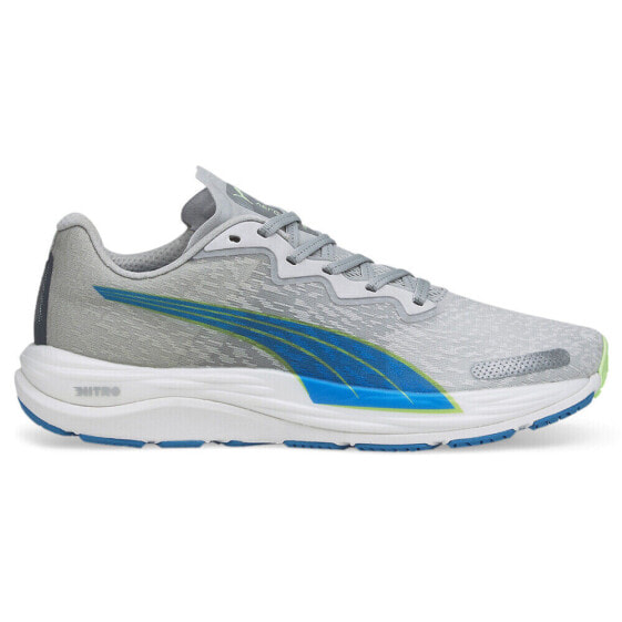 Puma Velocity Nitro 2 Wildwash Running Mens Grey Sneakers Athletic Shoes 376263