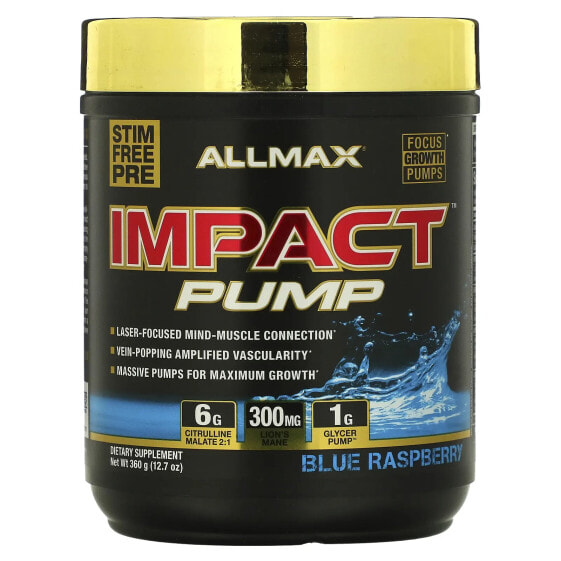 IMPACT Pump, Blue Raspberry, 12.7 oz (360 g)