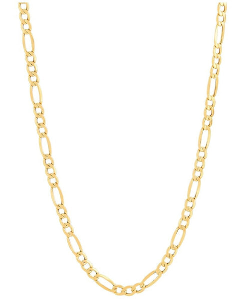 Polished Figaro Link 22" Chain Necklace (3.9mm) in 10k Gold