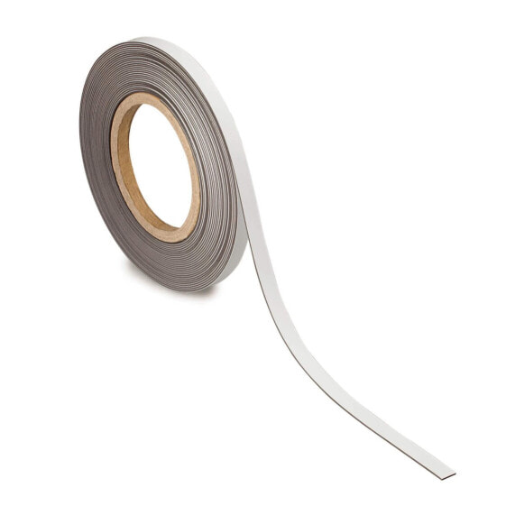 Jakob Maul GmbH Magnetband 10 mm x 10 m Dicke 1 mm weiß beschriftbares Kennzeichnungsband