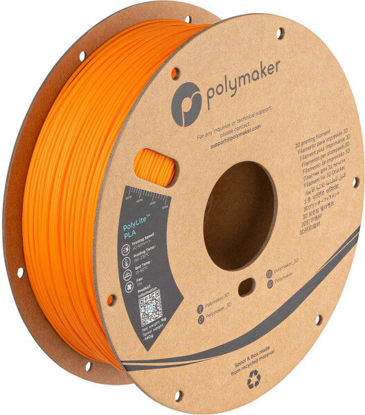 Катридж для 3D-принтера PLA 2.85 мм 1000 г Оранжевый Polymaker PolyLite PA02023