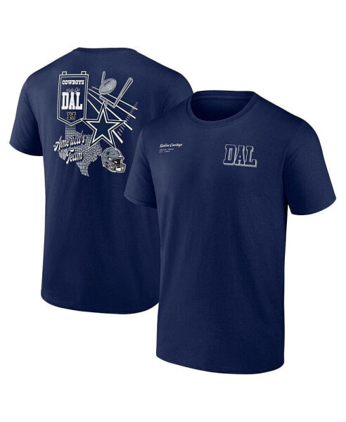 Branded Men's Navy Dallas Cowboys Split Zone T-Shirt