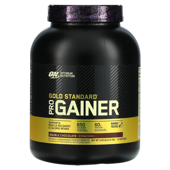 Optimum Nutrition, Gold Standard, Pro Gainer, двойной шоколад, 2,31 кг (5,09 фунта)