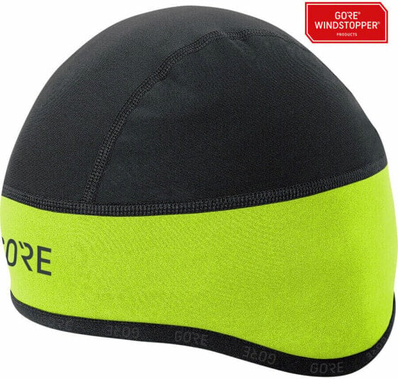 GORE C3 WINDSTOPPER?� Helmet Cap - Black/Neon Yellow, Large
