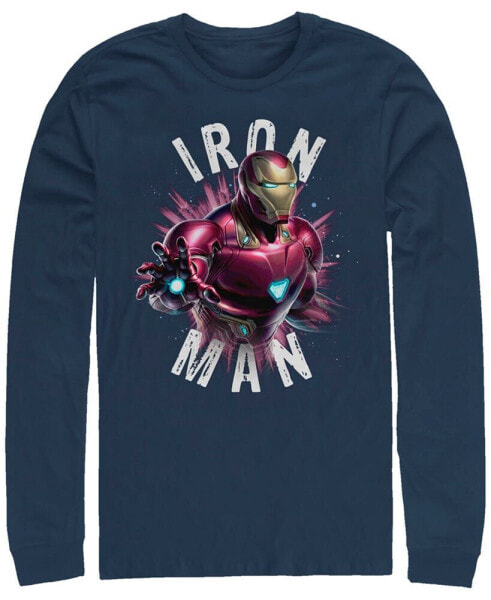 Marvel Men's Avengers Endgame Iron Man Particle Burst, Long Sleeve T-shirt