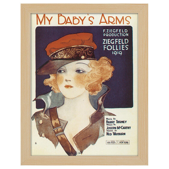 Фоторамка LegendArte Vintage Musik-Cover My Baby's Arms 50x70 см