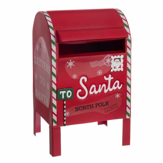 Новогодний декор Shico Красный Металл почтовый ящик 20,5 x 18,5 x 33,5 см