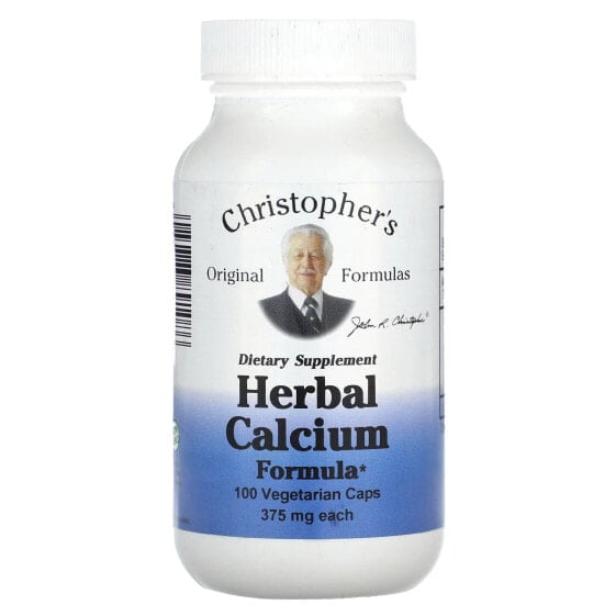 Витаминно-минеральный комплекс Кальция Christopher's Original Formulas Herbal, 375 мг, 100 капсул