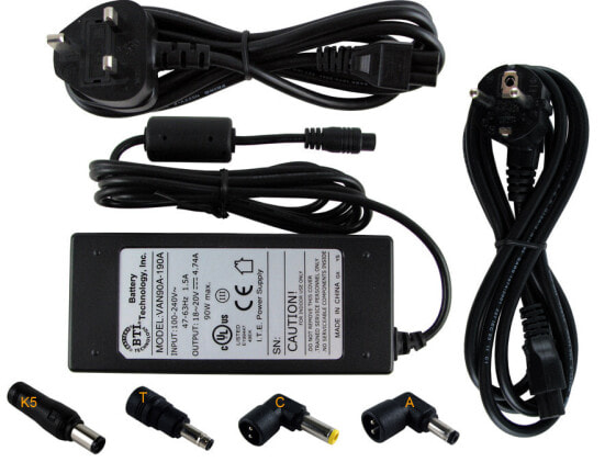 BTI 90W Universal AC Adapter - Notebook - Indoor - 90-250 V - 47/63 Hz - 90 W - 18-20 V