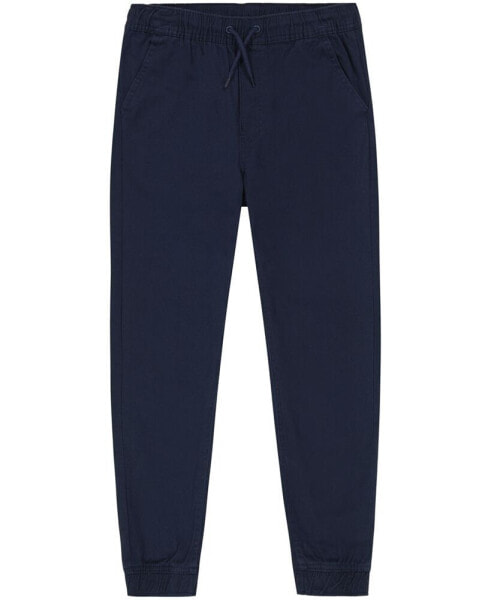 Big Boys Uniform Husky Evan Tapered-Fit Stretch Joggers with Reinforced Knees