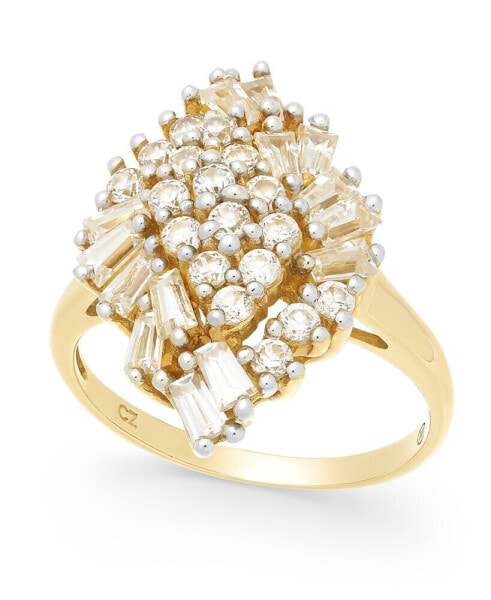 Diamond Cluster Ring (1 ct. t.w.) in 14k Gold, Created for Macy's