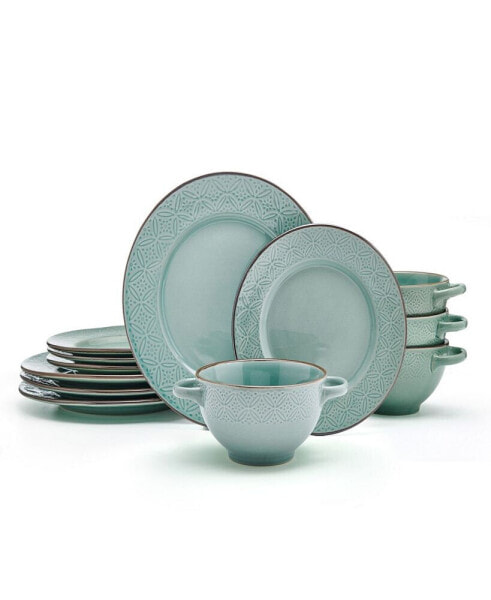 Kori 12-Pc Dinnerware Set, Service for 4