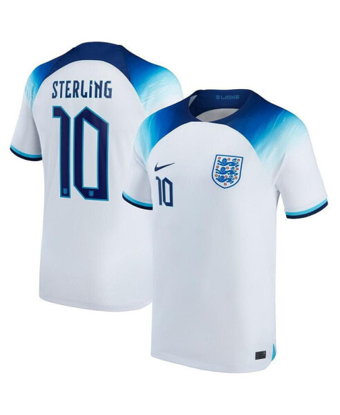 Men's Raheem Sterling White England National Team 2022/23 Replica Home Jersey