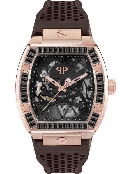 Philipp Plein PWBAA1723 Mens Watch The Skeleton Automatic 44mm 5ATM